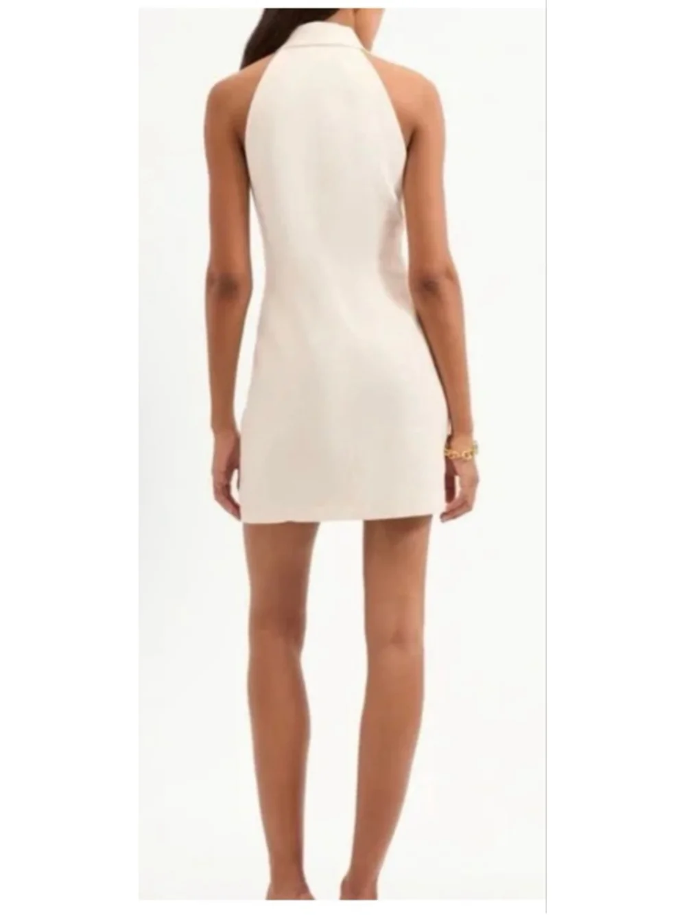 Veronica Beard Roxanne Off White Sleeveless Mini Dress 12 NWT - Picture 4 of 5